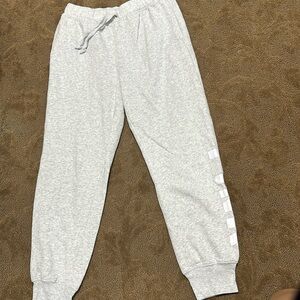 grey pink sweatpants